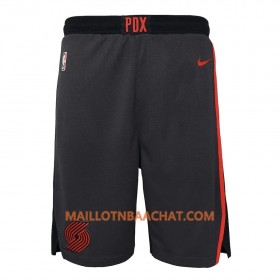 Portland Trail Blazers Homme Shorts Noir 2 2018-19 Nike Swingman